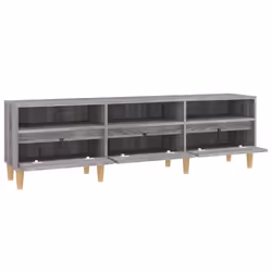 vidaXL TV Cabinet TV Unit Storage Cabinet Media Unit Cupboard Engineered Wood - grey sonoma, 150 x 30 x 44.5 cm - Additional view 6