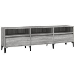 vidaXL TV Cabinet TV Unit Storage Cabinet Media Unit Cupboard Engineered Wood - grey sonoma, 150 x 30 x 44.5 cm