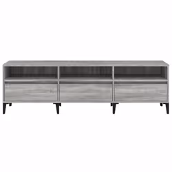 vidaXL TV Cabinet TV Unit Storage Cabinet Media Unit Cupboard Engineered Wood - grey sonoma, 150 x 30 x 44.5 cm - Additional view 5