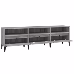 vidaXL TV Cabinet TV Unit Storage Cabinet Media Unit Cupboard Engineered Wood - grey sonoma, 150 x 30 x 44.5 cm - Additional view 6