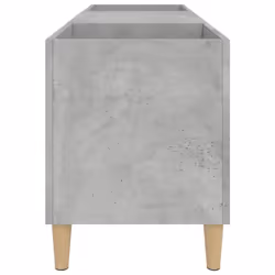 vidaXL Record Cabinet Office Vinyl Storage Cabinet Sideboard Engineered Wood - concrete grey, 121 x 38 x 48 cm - Additional view 5