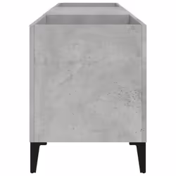 vidaXL Record Cabinet Office Vinyl Storage Cabinet Sideboard Engineered Wood - concrete grey, 121 x 38 x 48 cm - Additional view 5