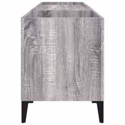 vidaXL Record Cabinet Office Vinyl Storage Cabinet Sideboard Engineered Wood - grey sonoma, 121 x 38 x 48 cm - Additional view 5