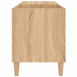 vidaXL Record Cabinet Office Vinyl Storage Cabinet Sideboard Engineered Wood - sonoma oak, 84.5 x 38 x 48 cm - Additional view 5