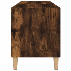 vidaXL Record Cabinet Office Vinyl Storage Cabinet Sideboard Engineered Wood - smoked oak, 84.5 x 38 x 48 cm - Additional view 5