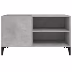 vidaXL Record Cabinet Office Vinyl Storage Cabinet Sideboard Engineered Wood - concrete grey, 84.5 x 38 x 48 cm - Additional view 4