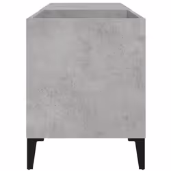 vidaXL Record Cabinet Office Vinyl Storage Cabinet Sideboard Engineered Wood - concrete grey, 84.5 x 38 x 48 cm - Additional view 5