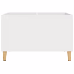 vidaXL Record Cabinet Office Vinyl Storage Cabinet Sideboard Engineered Wood - white - Additional view 4