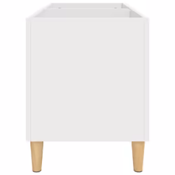 vidaXL Record Cabinet Office Vinyl Storage Cabinet Sideboard Engineered Wood - white - Additional view 5