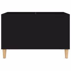 vidaXL Record Cabinet Office Vinyl Storage Cabinet Sideboard Engineered Wood - black - Additional view 4