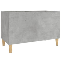 vidaXL Record Cabinet Office Vinyl Storage Cabinet Sideboard Engineered Wood - concrete grey