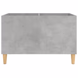 vidaXL Record Cabinet Office Vinyl Storage Cabinet Sideboard Engineered Wood - concrete grey - Additional view 4