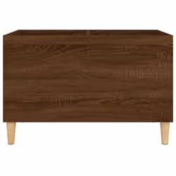 vidaXL Record Cabinet Office Vinyl Storage Cabinet Sideboard Engineered Wood - brown oak - Additional view 4