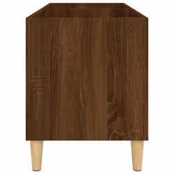 vidaXL Record Cabinet Office Vinyl Storage Cabinet Sideboard Engineered Wood - brown oak - Additional view 5