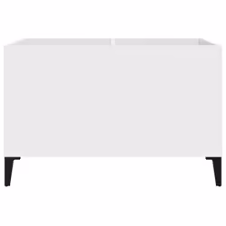 vidaXL Record Cabinet Office Vinyl Storage Cabinet Sideboard Engineered Wood - white - Additional view 4