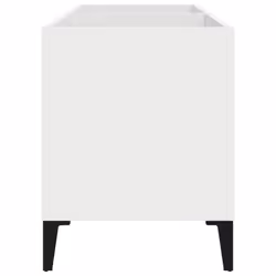 vidaXL Record Cabinet Office Vinyl Storage Cabinet Sideboard Engineered Wood - white - Additional view 5