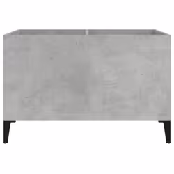 vidaXL Record Cabinet Office Vinyl Storage Cabinet Sideboard Engineered Wood - concrete grey - Additional view 4