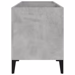 vidaXL Record Cabinet Office Vinyl Storage Cabinet Sideboard Engineered Wood - concrete grey - Additional view 5
