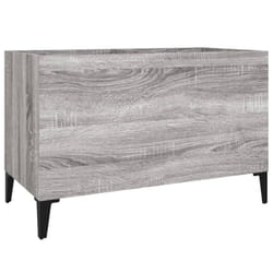 vidaXL Record Cabinet Office Vinyl Storage Cabinet Sideboard Engineered Wood - grey sonoma