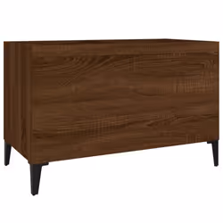 vidaXL Record Cabinet Office Vinyl Storage Cabinet Sideboard Engineered Wood - brown oak