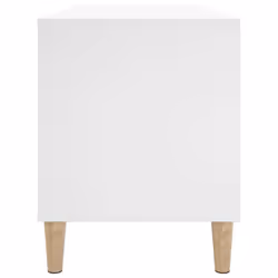 vidaXL Record Cabinet Sideboard Vinyl Storage Cabinet Display Engineered Wood - white - Additional view 5