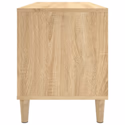 vidaXL Record Cabinet Sideboard Vinyl Storage Cabinet Display Engineered Wood - sonoma oak - Additional view 5