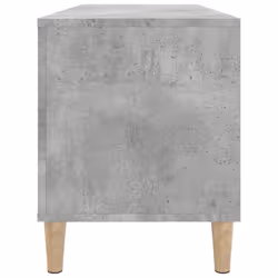 vidaXL Record Cabinet Sideboard Vinyl Storage Cabinet Display Engineered Wood - concrete grey - Additional view 5