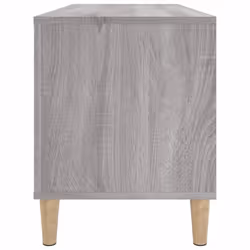 vidaXL Record Cabinet Sideboard Vinyl Storage Cabinet Display Engineered Wood - grey sonoma - Additional view 5