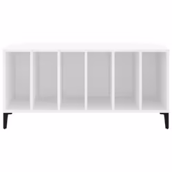 vidaXL Record Cabinet Record Player Stand Sideboard Multi Colours Engineered Wood - white - Additional view 4