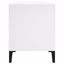 vidaXL Record Cabinet Record Player Stand Sideboard Multi Colours Engineered Wood - white - Additional view 5