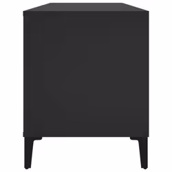 vidaXL Record Cabinet Record Player Stand Sideboard Multi Colours Engineered Wood - black - Additional view 5