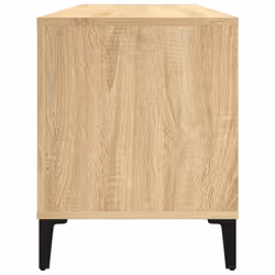 vidaXL Record Cabinet Record Player Stand Sideboard Multi Colours Engineered Wood - sonoma oak - Additional view 5