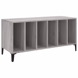 vidaXL Record Cabinet Record Player Stand Sideboard Multi Colours Engineered Wood - grey sonoma