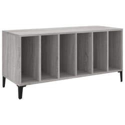vidaXL Record Cabinet Record Player Stand Sideboard Multi Colours Engineered Wood - grey sonoma