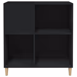 vidaXL Record Cabinet Record Player Stand Sideboard Engineered Wood - black - Additional view 4