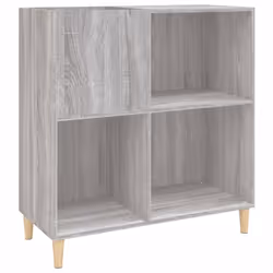 vidaXL Record Cabinet Record Player Stand Sideboard Engineered Wood - grey sonoma