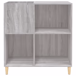 vidaXL Record Cabinet Record Player Stand Sideboard Engineered Wood - grey sonoma - Additional view 4