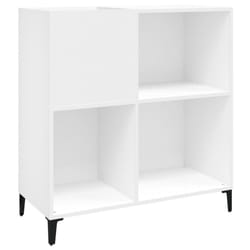 vidaXL Record Cabinet Sideboard Side Cabinet Engineered Wood - white
