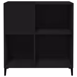 vidaXL Record Cabinet Sideboard Side Cabinet Engineered Wood - black - Additional view 4
