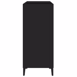 vidaXL Record Cabinet Sideboard Side Cabinet Engineered Wood - black - Additional view 5