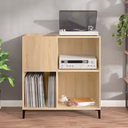 vidaXL Record Cabinet Sideboard Side Cabinet Engineered Wood - sonoma oak - Additional view 2