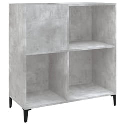vidaXL Record Cabinet Sideboard Side Cabinet Engineered Wood - concrete grey