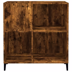 vidaXL Record Cabinet Sideboard Side Cabinet Engineered Wood - smoked oak - Additional view 4