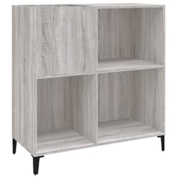 vidaXL Record Cabinet Sideboard Side Cabinet Engineered Wood - grey sonoma