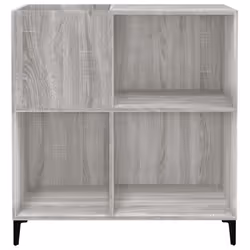 vidaXL Record Cabinet Sideboard Side Cabinet Engineered Wood - grey sonoma - Additional view 4