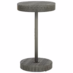 vidaXL Garden Bar Set Bar Table and Chair Poly Rattan and Solid Wood Acacia - grey, 3 piece - Additional view 4