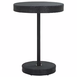 vidaXL Garden Bar Set Bar Table and Chair Poly Rattan and Solid Wood Acacia - black, 5 piece - Additional view 4