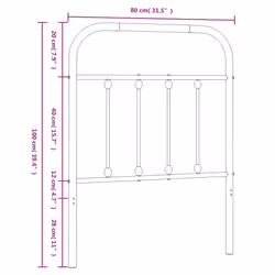VidaXL 352604 headboard/footboard Black - Additional view 6