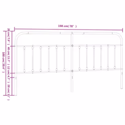 VidaXL 352615 headboard/footboard Black - Additional view 7