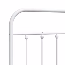 vidaXL Metal Headboard Bed Header Bed Headboard Black Headboard Black 75 cm - white, 180 cm - Additional view 5